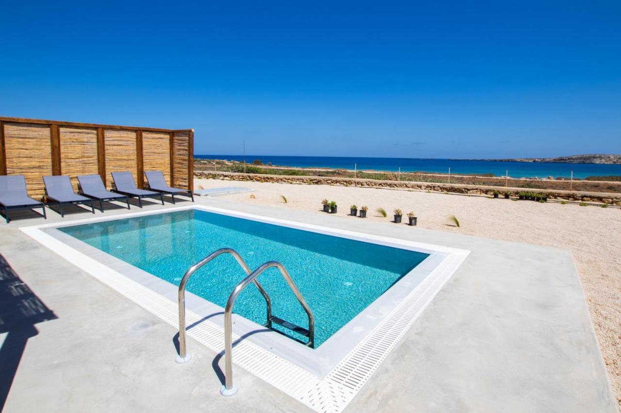 Cato Agro 5, Seafront Villa With Private Pool Afiartis Exteriör bild
